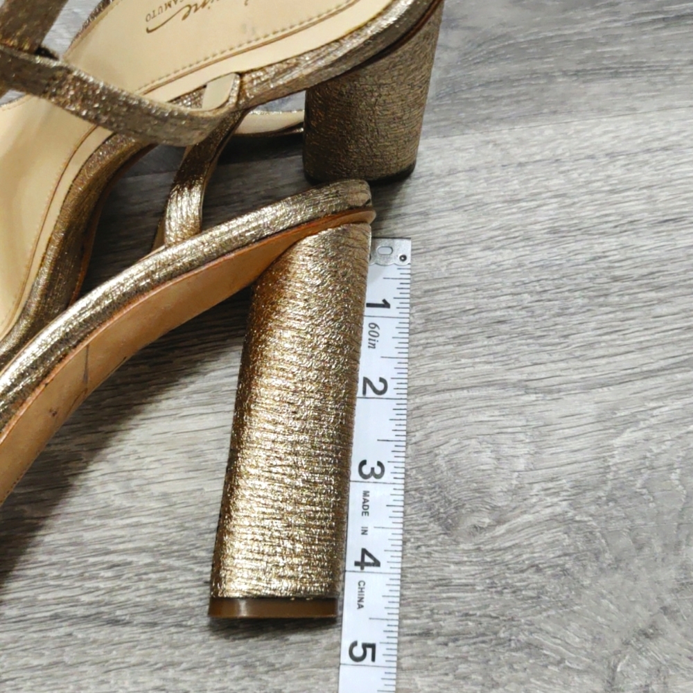 IMAGINE by Vince Camuto Gold Strappy Heels - Picture 4 of 5